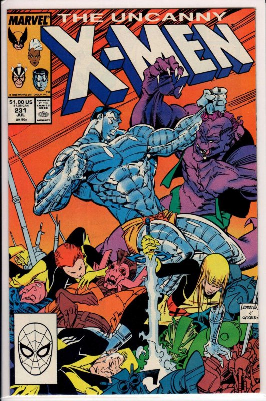 The Uncanny X-Men #231 Direct Edition (1988) 9.2 NM-