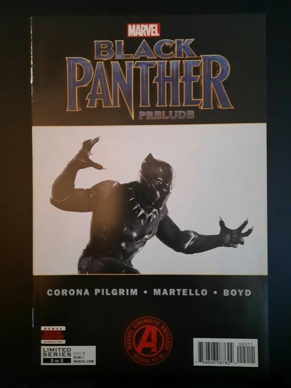 MARVEL COMICS BLACK PANTHER PRELUDE (2017) #2 VF/NM - LIMITED SERIES