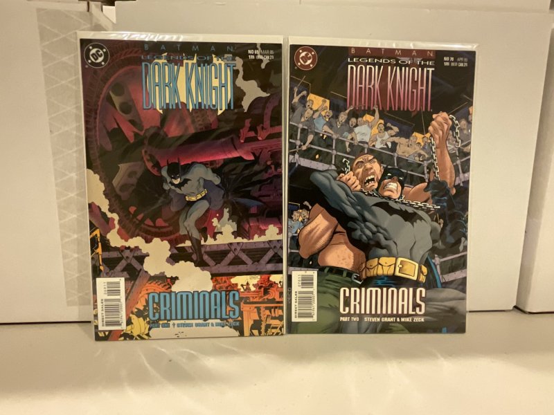 Batman: Legends of the Dark Knight #69-70 “Criminals” Set  Grant & Zeck!