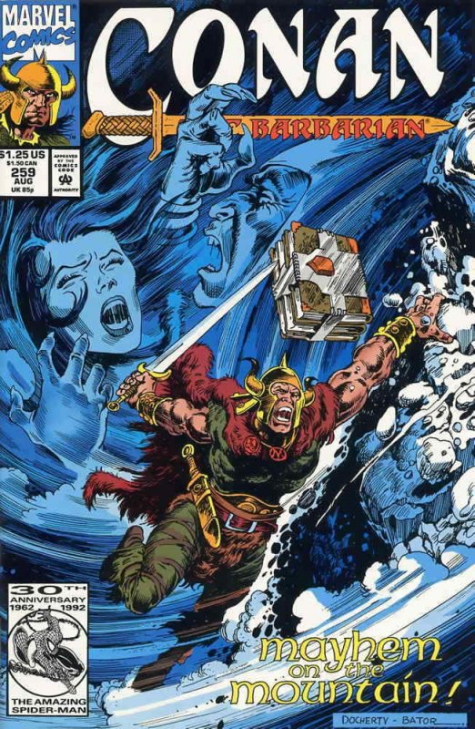 Conan the Barbarian #259 VF/NM; Marvel | save on shipping - details inside