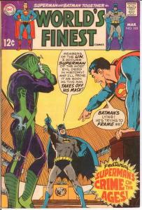 WORLDS FINEST 183 F+   March 1969 COMICS BOOK