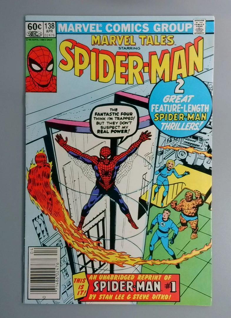 Marvel Tales: #138, FN+ Newsstand Reprint Spider-Man #1, Marvel Comics, 1981 JR1
