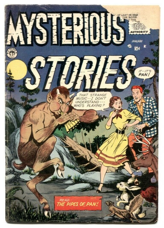 Mysterious Stories #7 1956- Rare Silver Age horror G/VG