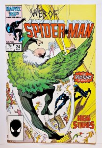 Web of Spider-Man, The #24 (March 1987, Marvel) 8.5 VF+  