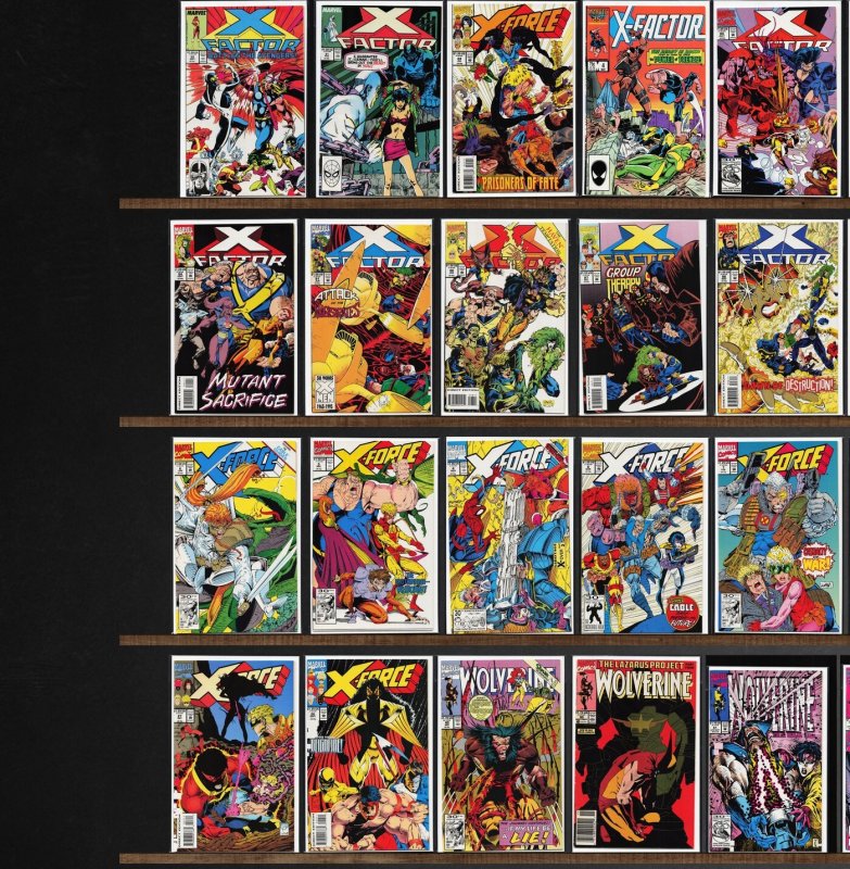 Huge Lot 130+ Comics with X-Factor, X-Force, Checkmate, Doom 2099 & More!
