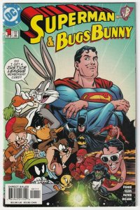 SuperMan & Bugs Bunny #1 Batman The Flash Daffy Duck Looney Tunes July 2000 DC 