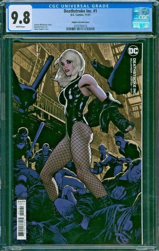 Deathstroke Inc #1 Adam Hughes Variant DC Comics 2021 CGC 9.8