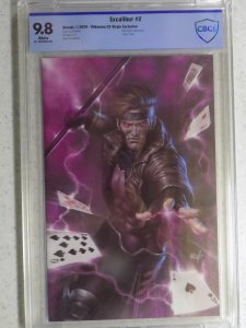 EXCALIBUR # 2 UNKNOWN/CE EXCLUSIVE PARRILLO VIRGIN CBCS 9.8. GAMBIT APOCALYPSE