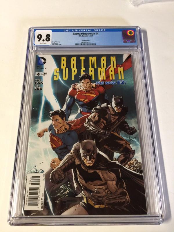 Batman Superman 4 Cgc 9.8 Variant White Pages