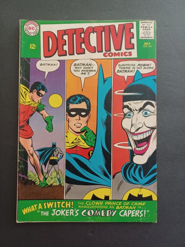 Detective Comics #341 - Batman - Robin - Joker cover - 1965 - FN/VF