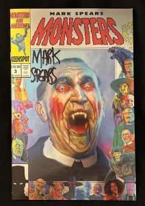 MARK SPEARS MONSTERS #3 HOLOFLIP FOIL VARIANT SIGNED BLACK MARK SPEARS NM