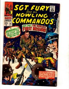 Sgt. Fury & His Howling Commandos # 44 FN- Marvel Comic Book Nick Fury JL16