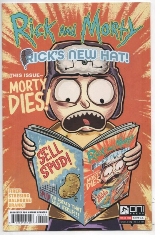 RICK and MORTY RICK'S NEW HAT #4 A, NM, Grandpa, Oni Press, from Cartoon 2021