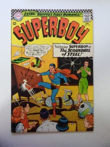 Superboy #134 (1966) GD+ Condition centerfold detached at 1 staple