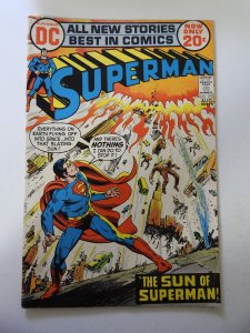 Superman #255 (1972) VG+ Slight moisture stains