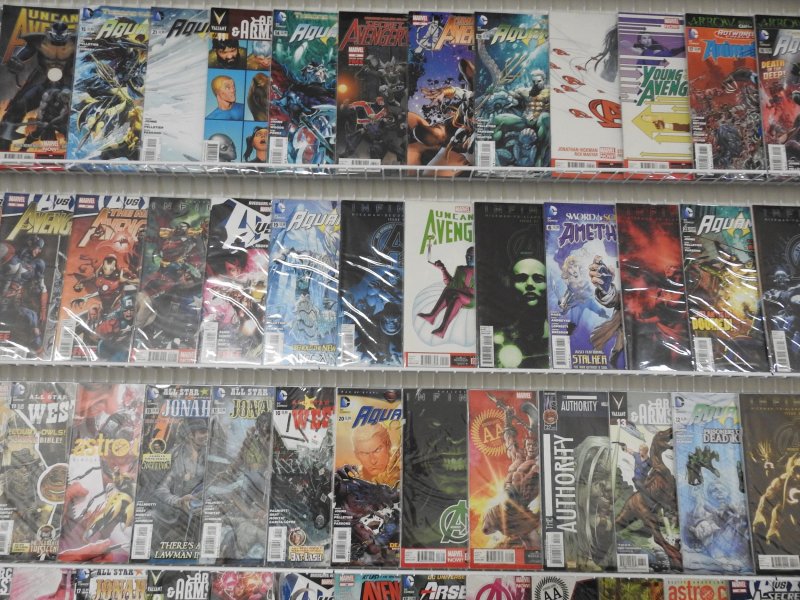 Huge Lot 130+ Comics W/Avengers,  Archer and Armstrong,  Jonah Hex+ Avg VF Cond!