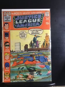 JUSTICE LEAGUE OF AMERICA #90, FN/VF (7.0), 1971, Plague of Pale People, 8 pi