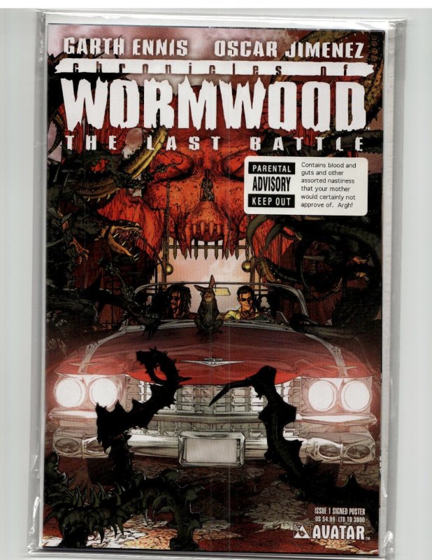 Chronicles of Wormwood: The Last Battle #1 Poster Cover (2009) Chronicles of Wormwood