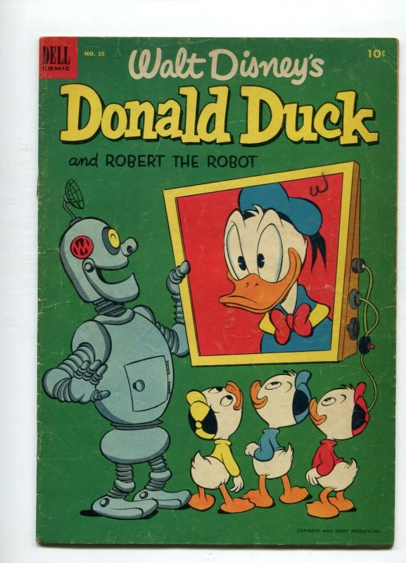 Donald Duck 28  VG- Robert the Robot  Barks Cover