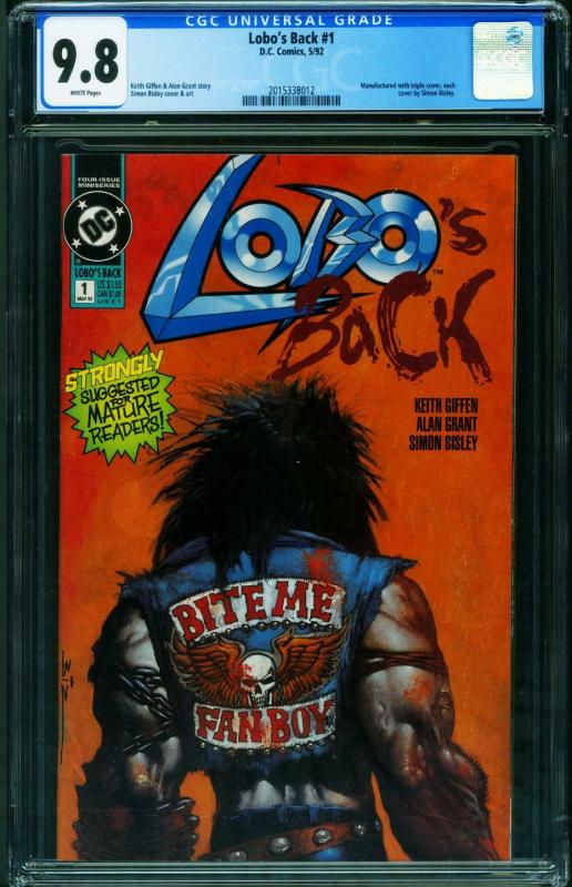 Lobo's Back #1 1992-CGC 9.8-First issue-DC 2015338012