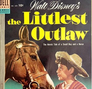 Walt Disney Littlest Outlaw Comic Book 1954 Dell Movie Classic Antique DWR3