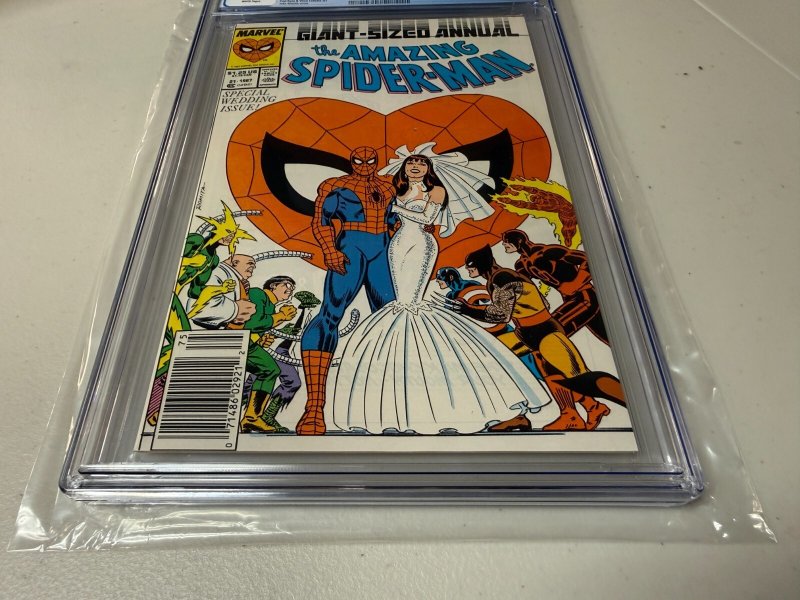Amazing Spider-Man Annual # 21 CGC Graded 9.6 Marvel Comic Book Newsstand JH29