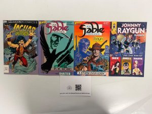 4 Indie Comics Jon Sable # 3 28 + Johnny Raygun # 0 + Jaguar # 12 77 JS47