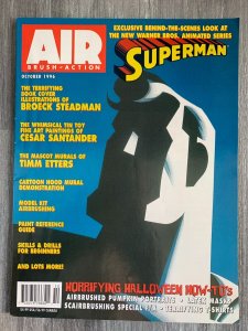 1996 Oct AIR BRUSH ACTION Magazine VG/FN  Superman Animated / Halloween How-To's