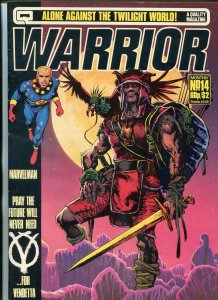Warrior Magazine #14 1983- Marvelman- V For Vendetta- Alan Moore British comic