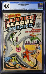 Brave And The Bold #28 CGC 4.0 OW 1st App. Justice League Of America 1960 DCU