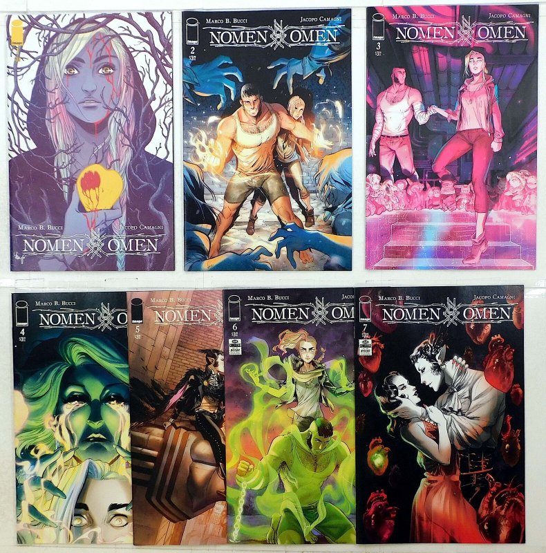 Nomen Omen Lot of 7 #1 C, 2, 3, 4, 5, 6, 7 (2019) Image Comics 1st Print