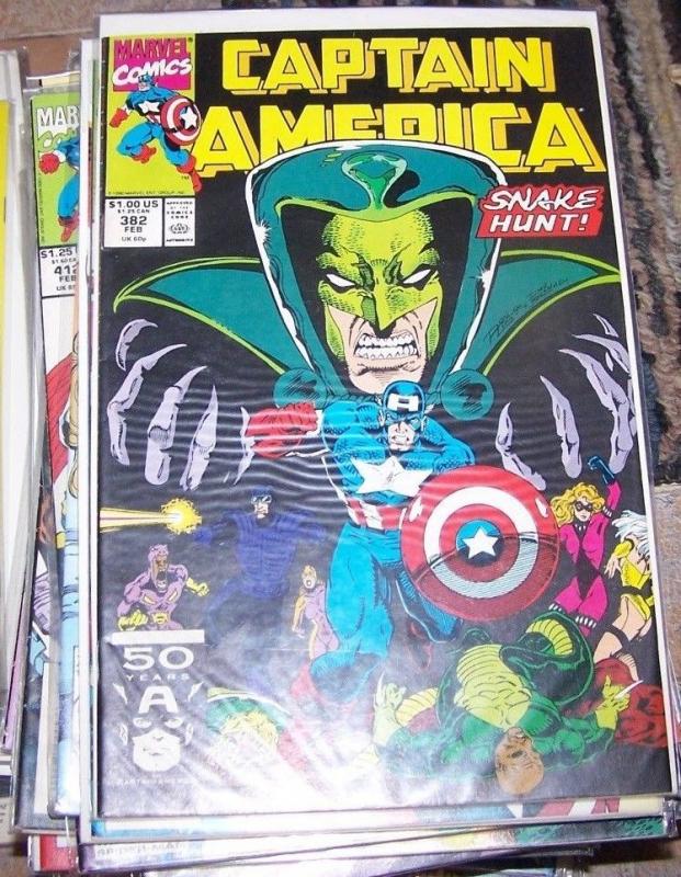 Captain America # 382  1991, Marvel cottonmouth diamondback us agent