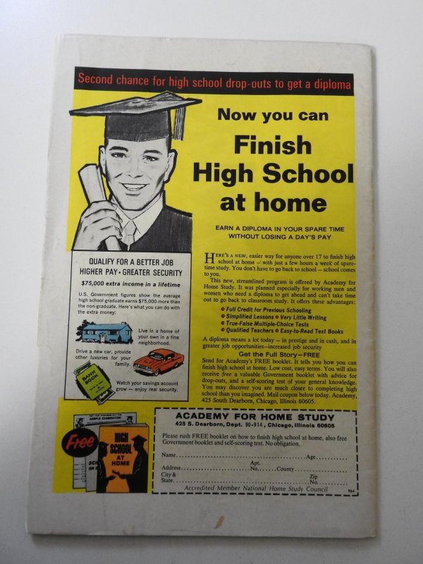 Fantastic Four #89 (1969) VG- Condition centerfold detached top staple