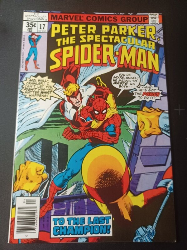 Spectacular Spider-Man #17 NM- Angel Marvel Comics C118A 