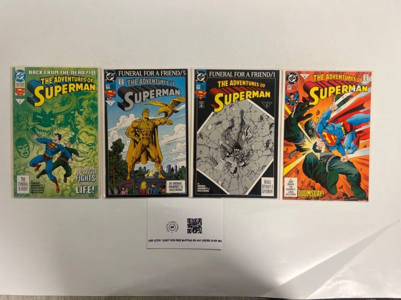 4 Superman DC Comic Books # 497 498 499 500 Flash Batman Wonder Woman 46 JS41