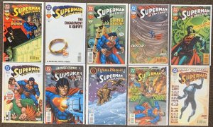Action Comics Superman #719,720,721,722,723,724,726,727,728,729 DC Lot 1996 Nm