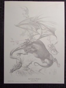 1983 DRAGON REALM Portfolio by Chris Miller SIGNED #318/1500 NM/VF 11x15