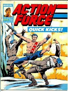 Action Force #15 1987-Marvel-Violent-British GI Joe-Quick Kicks-Cobra-VF