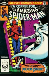 AMAZING SPIDER-MAN #220 comic book MOON KNIGHT Bob Layton cover Marvel