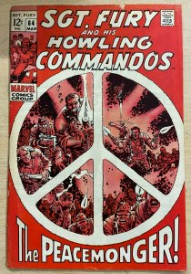 SGT. FURY & HIS HOWLING COMMANDOS #64 (Marvel,3/1969) VG (VERY GOOD)John Severin