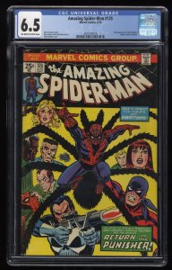 Amazing Spider-Man #135 CGC FN+ 6.5 Off White to White 2nd Appearance Punisher!