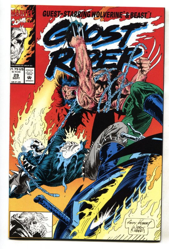 Ghost Rider #29 1992 Marvel comic book-Wolverine