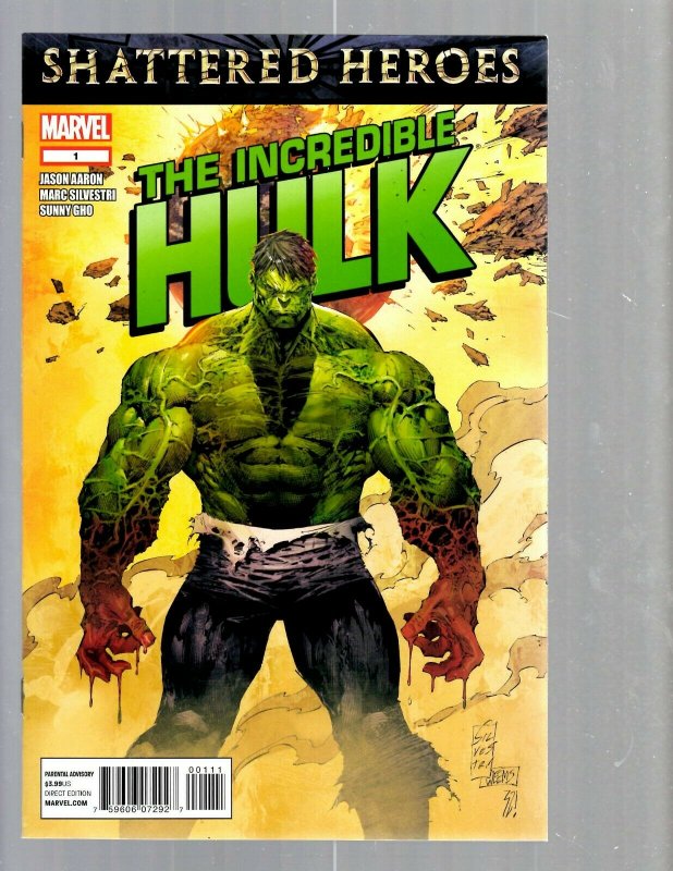 12 Comics Indestructible Hulk #1 2 Incredible Hulk #1 2 3 4 5 6 7 7.1 8 9 J448