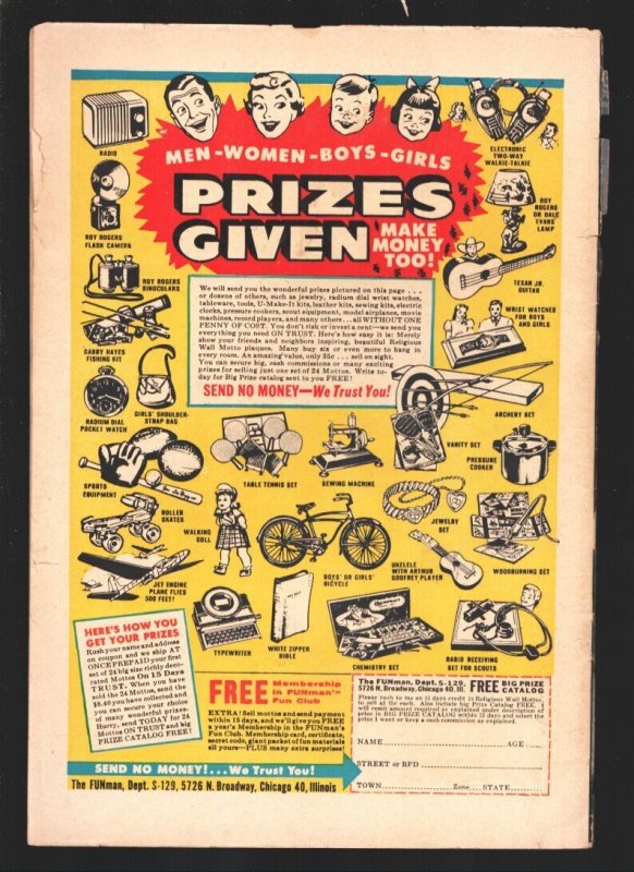 Hooded Horseman #21  1955 - ACG  -FR - Comic Book