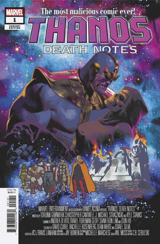 Thanos Death Notes #1 Acuna Variant 