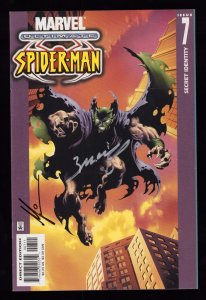 Ultimate Spider-Man #7 - Secret Identity.  Signed 2x (8.0) 2001