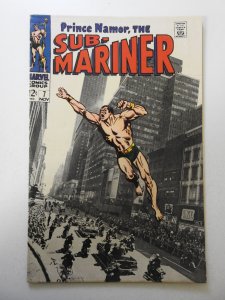 Sub-Mariner #7 (1968) VG Condition centerfold detached bottom staple