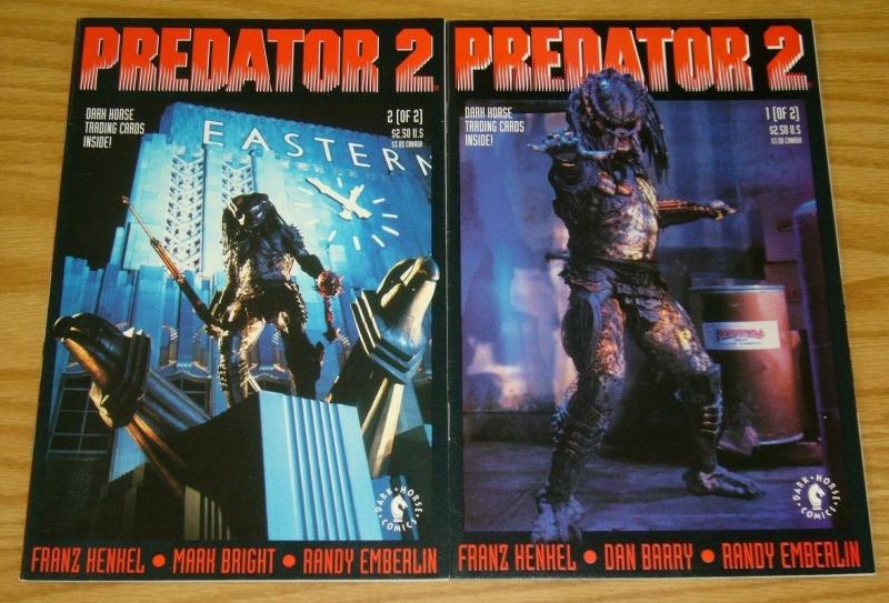 Predator 2 #1-2 FN/VF complete series - dark horse comics - adapts movie set lot