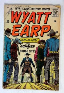 Wyatt Earp #22 Gunmen of Dodge City Marvel (1960) G