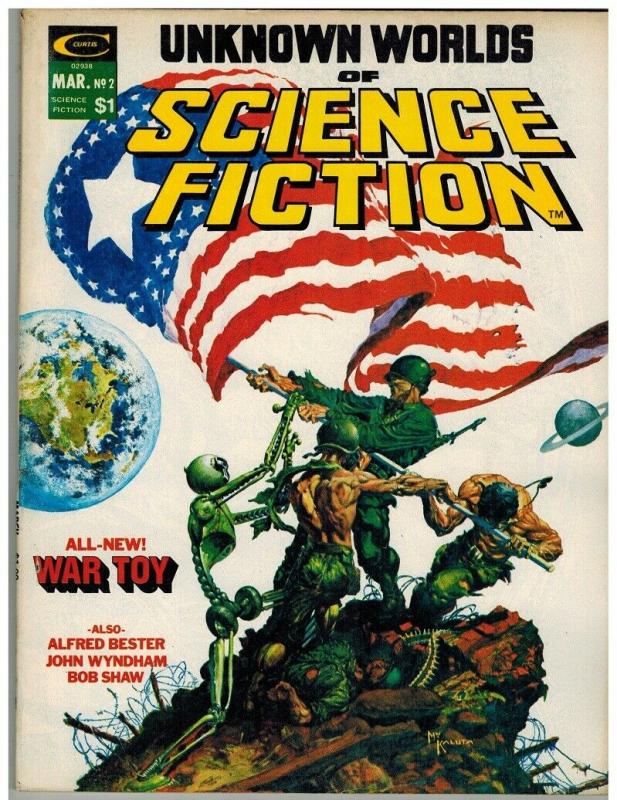 UNKNOWN WORLDS OF SCIENCE FICTION 2 VG Mar. 1975